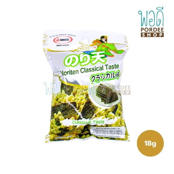 Maruesu Noriten Classical Taste (สาหร่ายซุบแป้งทอด) 18 กรัม Maruesu Noriten Classical Taste (สาหร่ายซุบแป้งทอด) 18 กรัม