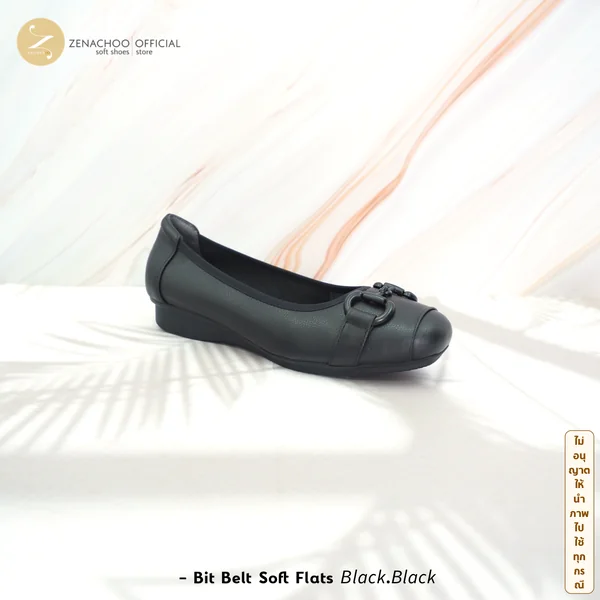 ZENACHOO Bit Belt Comfort Flats รองเท้าผู้หญิงหนังนิ่ม พื้นนุ่ม ซัพพอร์ตอุ้งเท้า ใส่สบาย รองเท้าแฟลต เปลี่ยนไซซ์ได้ ไม่รับคืน image 8
