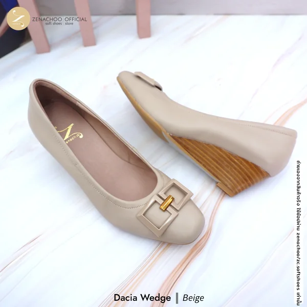 Zenachoo รุ่น Dacia Wedge รองเท้าคัทชูหัวมน หนังแกะนิ่มพิเศษ ส้น 2 นิ้ว ใส่สบาย ไม่บีบเท้า ทรงปกติ เปลี่ยนไซซ์ ไม่รับคืนสินค้าทุกกรณี image 5 Zenachoo รุ่น Dacia Wedge รองเท้าคัทชูหัวมน หนังแกะนิ่มพิเศษ ส้น 2 นิ้ว ใส่สบาย ไม่บีบเท้า ทรงปกติ เปลี่ยนไซซ์ ไม่รับคืนสินค้าทุกกรณี image 5