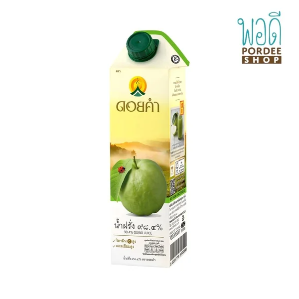 น้ำฝรั่ง GUAVA JUICE 98.4% ดอยคำ 1000 มล. น้ำฝรั่ง GUAVA JUICE 98.4% ดอยคำ 1000 มล.