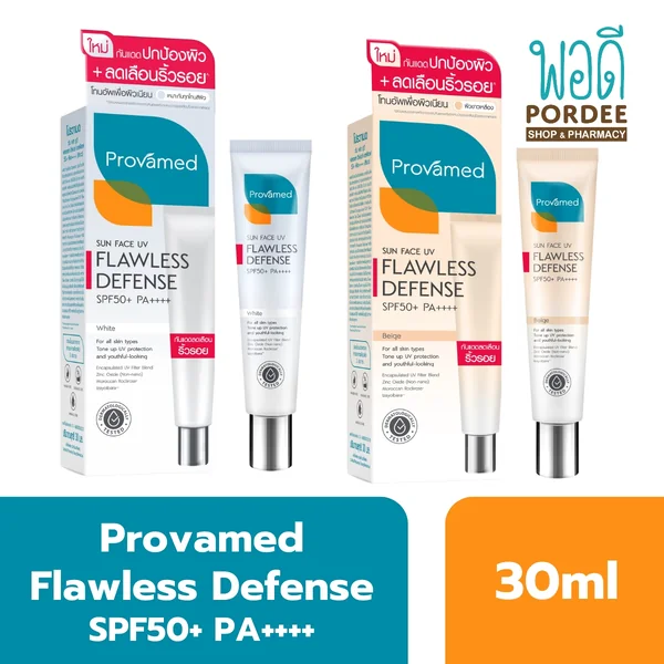 Provamed Sun Face UV Flawless Defense SPF 50+ PA++++ 30มล. image 1