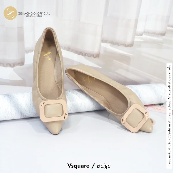 ทรงปกติ เปลี่ยนไซส์ได้-ไม่รับคืน Zenachoo รุ่น Vsquare สูง 1นิ้ว รองเท้าหนังแกะแท้ หนังนิ่ม พื้นนุ่ม image 7 ทรงปกติ เปลี่ยนไซส์ได้-ไม่รับคืน Zenachoo รุ่น Vsquare สูง 1นิ้ว รองเท้าหนังแกะแท้ หนังนิ่ม พื้นนุ่ม image 7