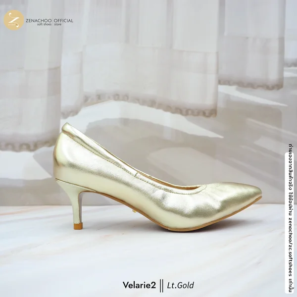 ทรงปกติ เปลี่ยนไซส์ได้-ไม่รับคืน รุ่นขายดี Zenachoo Velarie2 สูง 2 นิ้ว สี Gold รองเท้าหนังแกะแท้ หัวแหลมหน้ากว้าง image 3 ทรงปกติ เปลี่ยนไซส์ได้-ไม่รับคืน รุ่นขายดี Zenachoo Velarie2 สูง 2 นิ้ว สี Gold รองเท้าหนังแกะแท้ หัวแหลมหน้ากว้าง image 3
