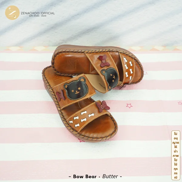ทรงปกติ รองเท้าสุขภาพ หนังแท้ zenachoo รุ่น Bow Bear ความสูง 1.5 นิ้ว เปลี่ยนไซส์ได้-ไม่รับคืน image 3 ทรงปกติ รองเท้าสุขภาพ หนังแท้ zenachoo รุ่น Bow Bear ความสูง 1.5 นิ้ว เปลี่ยนไซส์ได้-ไม่รับคืน image 3