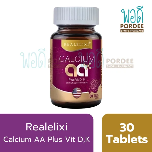 Real Elixir Calcium AA Plus Vit D,K 30 Tablets Real Elixir Calcium AA Plus Vit D,K 30 Tablets