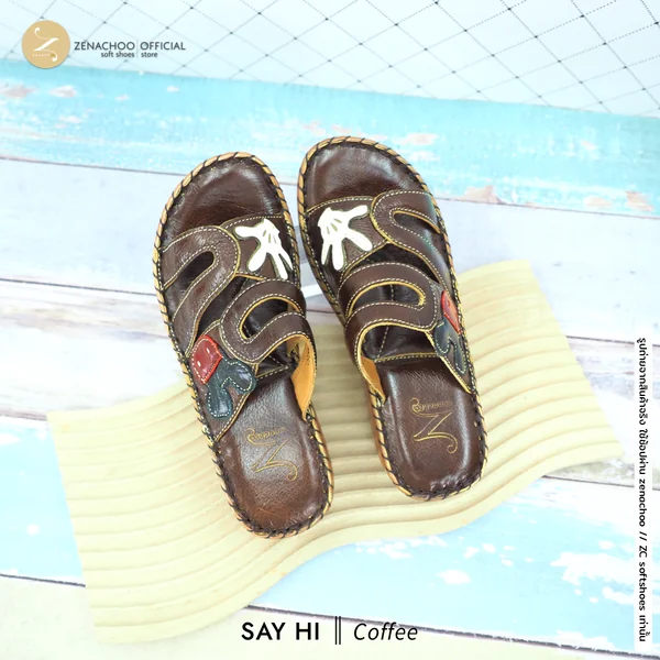 รับประกันความนุ่มสบาย ทรงปกติ Zenachooรุ่น Say Hi สูง 2 นิ้ว น่ารักมากรองเท้าสุขภาพ หนังแท้ทั้งคู่ image 2 รับประกันความนุ่มสบาย ทรงปกติ Zenachooรุ่น Say Hi สูง 2 นิ้ว น่ารักมากรองเท้าสุขภาพ หนังแท้ทั้งคู่ image 2