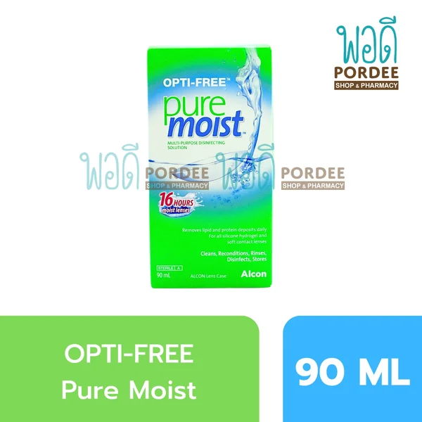 OPTI-FREE Pure Moist น้ำยาสำหรับล้างคอนแทคเลนส์ 90 มล.