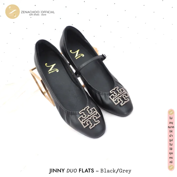 รุ่นใหม่ ใส่ได้ 2 แบบ ทรงปกติ เปลี่ยนไซส์ได้-ไม่รับคืน Zenachoo สูง 1 นิ้ว รุ่น Jinny Duo Flat รองเท้าหนังแกะ ทรงสวยมาก image 3 รุ่นใหม่ ใส่ได้ 2 แบบ ทรงปกติ เปลี่ยนไซส์ได้-ไม่รับคืน Zenachoo สูง 1 นิ้ว รุ่น Jinny Duo Flat รองเท้าหนังแกะ ทรงสวยมาก image 3