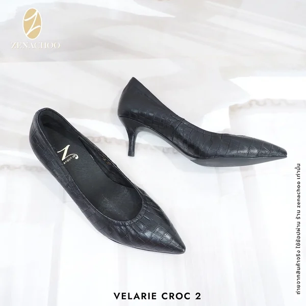 ทรงปกติ เปลี่ยนไซส์ได้-ไม่รับคืน Zenachoo รุ่นขายดี Velarie Croc 2 สูง 2นิ้ว รองเท้าหนังจระเข้ สวยหรู นิ่มสบาย image 6 ทรงปกติ เปลี่ยนไซส์ได้-ไม่รับคืน Zenachoo รุ่นขายดี Velarie Croc 2 สูง 2นิ้ว รองเท้าหนังจระเข้ สวยหรู นิ่มสบาย image 6