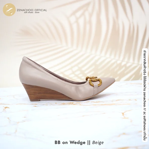 ทรงปกติ เปลี่ยนไซส์ได้-ไม่รับคืน Zenachoo รุ่น BB on Wedge สูง 2 นิ้ว รองเท้าส้นเตารีด หัวแหลม หนังแกะแท้ image 7 ทรงปกติ เปลี่ยนไซส์ได้-ไม่รับคืน Zenachoo รุ่น BB on Wedge สูง 2 นิ้ว รองเท้าส้นเตารีด หัวแหลม หนังแกะแท้ image 7