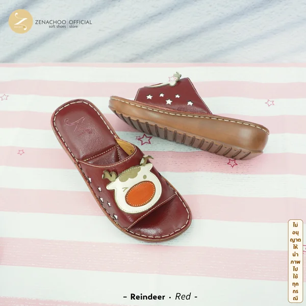 ZENACHOO Leather Health Sandals รุ่น Reindeer รองเท้าแตะหนังแท้เพื่อสุขภาพ พื้นนุ่ม รองรับอุ้งเท้า image 3