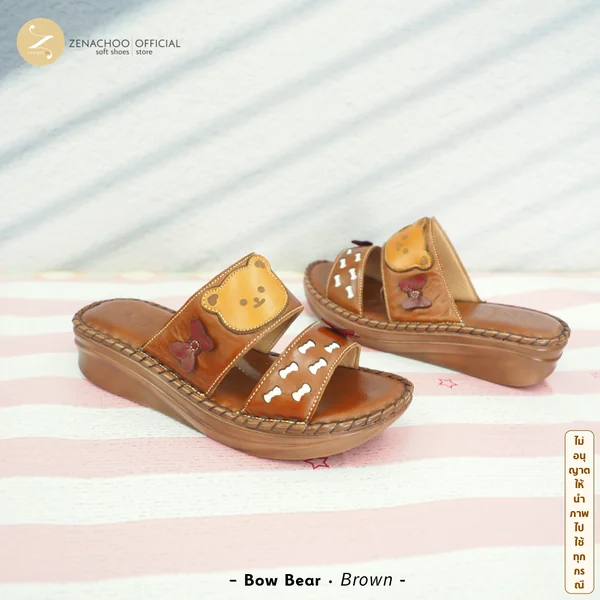 ทรงปกติ รองเท้าสุขภาพ หนังแท้ zenachoo รุ่น Bow Bear ความสูง 1.5 นิ้ว เปลี่ยนไซส์ได้-ไม่รับคืน image 8 ทรงปกติ รองเท้าสุขภาพ หนังแท้ zenachoo รุ่น Bow Bear ความสูง 1.5 นิ้ว เปลี่ยนไซส์ได้-ไม่รับคืน image 8