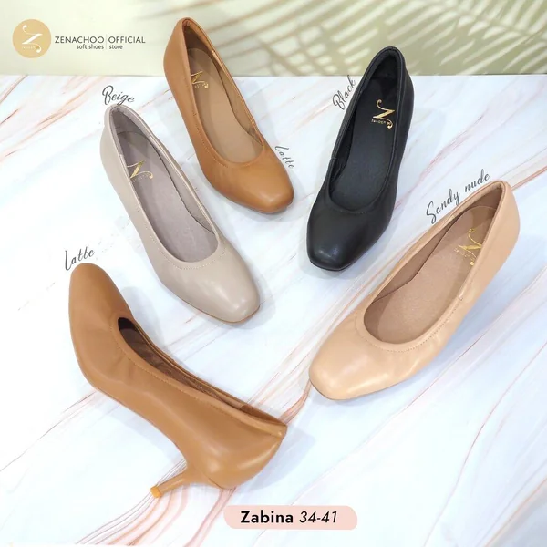 ทรงปกติ เปลี่ยนไซส์ได้-ไม่รับคืน Zenachoo รุ่น zabina สูง 2 นิ้ว รองเท้าหนังแกะแท้ทรงหัวตัด ทรงปกติ เปลี่ยนไซส์ได้-ไม่รับคืน Zenachoo รุ่น zabina สูง 2 นิ้ว รองเท้าหนังแกะแท้ทรงหัวตัด