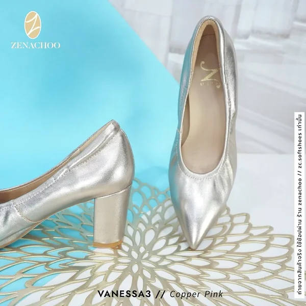 เปลี่ยนไซส์ได้ ไม่รับคืนทรงปกติ หน้าเท้ากว้างเพิ่ม 1 ไซส์ Zenachoo Vanessa3 สูง 3 นิ้ว หนังแกะแท้ หัวแหลม image 7 เปลี่ยนไซส์ได้ ไม่รับคืนทรงปกติ หน้าเท้ากว้างเพิ่ม 1 ไซส์ Zenachoo Vanessa3 สูง 3 นิ้ว หนังแกะแท้ หัวแหลม image 7