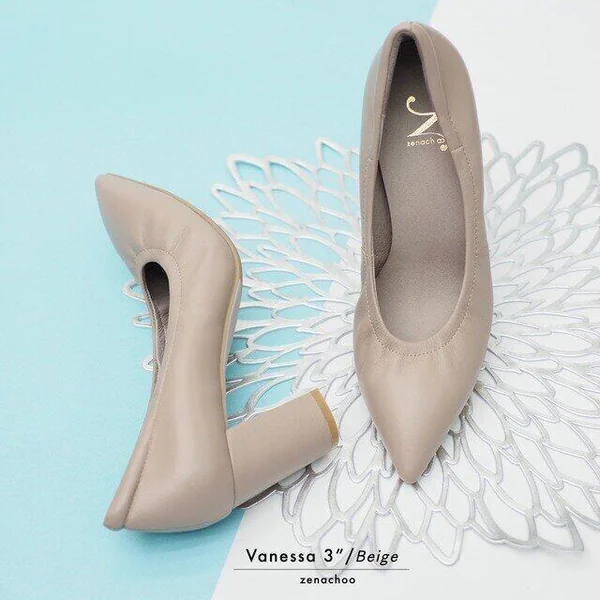 เปลี่ยนไซส์ได้ ไม่รับคืนทรงปกติ หน้าเท้ากว้างเพิ่ม 1 ไซส์ Zenachoo Vanessa3 สูง 3 นิ้ว หนังแกะแท้ หัวแหลม image 6 เปลี่ยนไซส์ได้ ไม่รับคืนทรงปกติ หน้าเท้ากว้างเพิ่ม 1 ไซส์ Zenachoo Vanessa3 สูง 3 นิ้ว หนังแกะแท้ หัวแหลม image 6