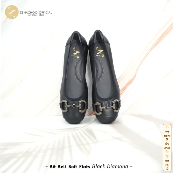 ZENACHOO Bit Belt Comfort Flats รองเท้าผู้หญิงหนังนิ่ม พื้นนุ่ม ซัพพอร์ตอุ้งเท้า ใส่สบาย รองเท้าแฟลต เปลี่ยนไซซ์ได้ ไม่รับคืน image 5