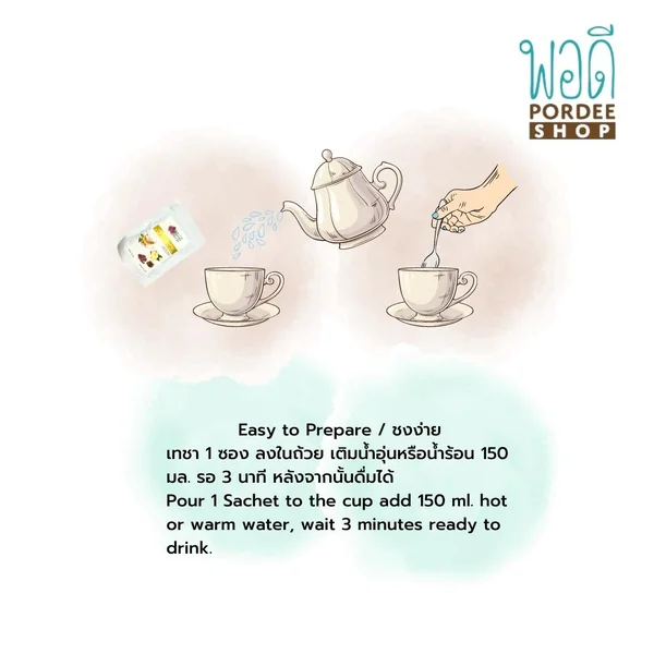 เครื่องดื่มสามดีมิกซ์ (ขิงผง พุทราจีน เห็ดหูหนูดำ ) แวนด้าเฮิร์บ บรรจุ 30 ซอง image 3 เครื่องดื่มสามดีมิกซ์ (ขิงผง พุทราจีน เห็ดหูหนูดำ ) แวนด้าเฮิร์บ บรรจุ 30 ซอง image 3