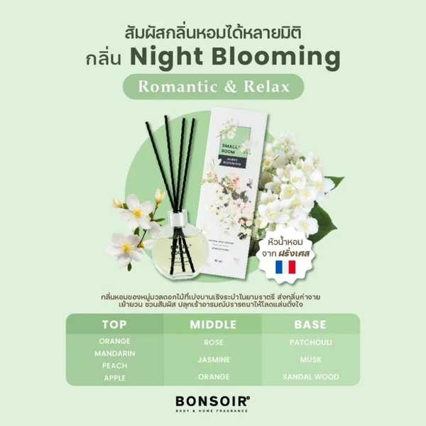Bonsoir Home Smallroom Night Blooming 60 ml. image 2 Bonsoir Home Smallroom Night Blooming 60 ml. image 2