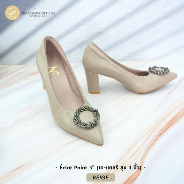 เปลี่ยนไซส์ได้-ไม่รับคืน ZENACHOO – รุ่น Éclat (เอ-แคลร์) รองเท้าหนังแกะ มีหลายความสูงให้เลือก image 5 เปลี่ยนไซส์ได้-ไม่รับคืน ZENACHOO – รุ่น Éclat (เอ-แคลร์) รองเท้าหนังแกะ มีหลายความสูงให้เลือก image 5