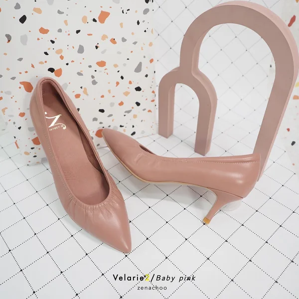 ทรงปกติ:เปลี่ยนไซส์ได้-ไม่รับคืน::รุ่นขายดี Zenachoo Velarie2 สูง 2 นิ้ว สี Baby pink รองเท้าหนังแกะแท้ หัวแหลมหน้ากว้าง ทรงปกติ:เปลี่ยนไซส์ได้-ไม่รับคืน::รุ่นขายดี Zenachoo Velarie2 สูง 2 นิ้ว สี Baby pink รองเท้าหนังแกะแท้ หัวแหลมหน้ากว้าง