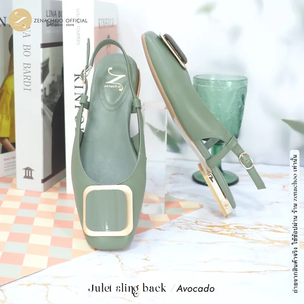 ทรงใหญ่ ลด 1 ไซส์ เปลี่ยนไซส์ได้ ไม่รับคืน รุ่นขายดี Zenachoo Julet Sling Back สูง 1.5 cm รองเท้าหนังแกะแท้ พื้นนิ่ม image 2 ทรงใหญ่ ลด 1 ไซส์ เปลี่ยนไซส์ได้ ไม่รับคืน รุ่นขายดี Zenachoo Julet Sling Back สูง 1.5 cm รองเท้าหนังแกะแท้ พื้นนิ่ม image 2