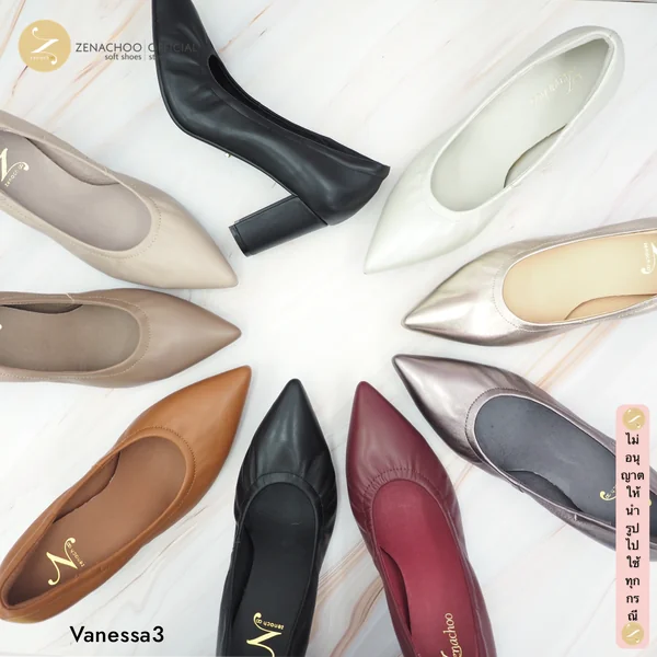เปลี่ยนไซส์ได้ ไม่รับคืนทรงปกติ หน้าเท้ากว้างเพิ่ม 1 ไซส์ Zenachoo Vanessa3 สูง 3 นิ้ว หนังแกะแท้ หัวแหลม เปลี่ยนไซส์ได้ ไม่รับคืนทรงปกติ หน้าเท้ากว้างเพิ่ม 1 ไซส์ Zenachoo Vanessa3 สูง 3 นิ้ว หนังแกะแท้ หัวแหลม