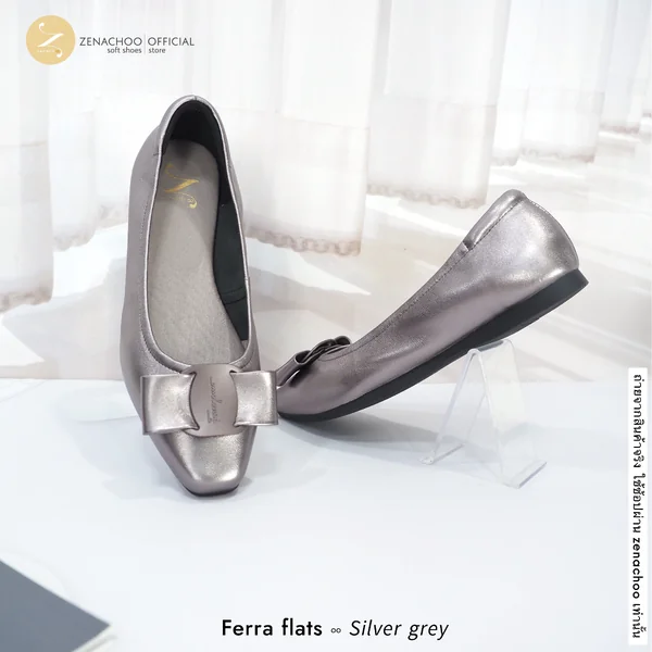ทรงปกติ เปลี่ยนไซส์ได้-ไม่รับคืน Zenachoo รุ่น Ferra Flats สูง 0.8 นิ้ว รองเท้าหนังแกะแท้ หนังนิ่ม พื้นนุ่ม image 4 ทรงปกติ เปลี่ยนไซส์ได้-ไม่รับคืน Zenachoo รุ่น Ferra Flats สูง 0.8 นิ้ว รองเท้าหนังแกะแท้ หนังนิ่ม พื้นนุ่ม image 4