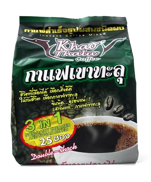 กาแฟสำเร็จรูปผสมชนิดผง ตรากาแฟเขาทะลุ(18gx25ซอง)ซองเขียว กาแฟสำเร็จรูปผสมชนิดผง ตรากาแฟเขาทะลุ(18gx25ซอง)ซองเขียว