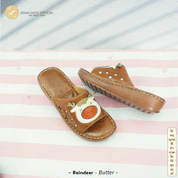 ZENACHOO Leather Health Sandals รุ่น Reindeer รองเท้าแตะหนังแท้เพื่อสุขภาพ พื้นนุ่ม รองรับอุ้งเท้า image 6