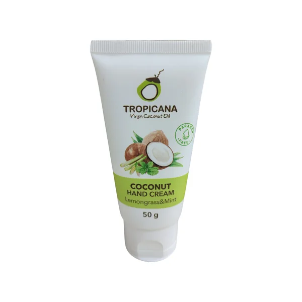 โคโคนัท แฮนด์ครีม กลิ่นเลมอนกราสแอนด์มิ้นท์ Tropicana Coconut Hand Cream 50g. (ทรอปิคานา) โคโคนัท แฮนด์ครีม กลิ่นเลมอนกราสแอนด์มิ้นท์ Tropicana Coconut Hand Cream 50g. (ทรอปิคานา)