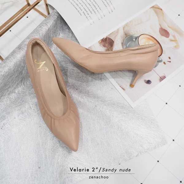 ทรงปกติ เปลี่ยนไซส์ได้ ไม่รับคืน รุ่นขายดี Zenachoo Velarie2 สูง 2 นิ้ว สี Sandy nude รองเท้าหนังแกะแท้ หัวแหลมหน้ากว้าง ทรงปกติ เปลี่ยนไซส์ได้ ไม่รับคืน รุ่นขายดี Zenachoo Velarie2 สูง 2 นิ้ว สี Sandy nude รองเท้าหนังแกะแท้ หัวแหลมหน้ากว้าง