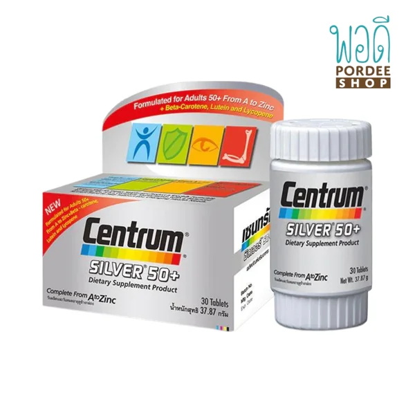 Centrum SILVER 50+ DIETARY SUPPLEMENT PRODUCT 30 Tablets Centrum SILVER 50+ DIETARY SUPPLEMENT PRODUCT 30 Tablets