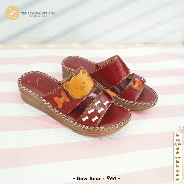 ทรงปกติ รองเท้าสุขภาพ หนังแท้ zenachoo รุ่น Bow Bear ความสูง 1.5 นิ้ว เปลี่ยนไซส์ได้-ไม่รับคืน image 7 ทรงปกติ รองเท้าสุขภาพ หนังแท้ zenachoo รุ่น Bow Bear ความสูง 1.5 นิ้ว เปลี่ยนไซส์ได้-ไม่รับคืน image 7