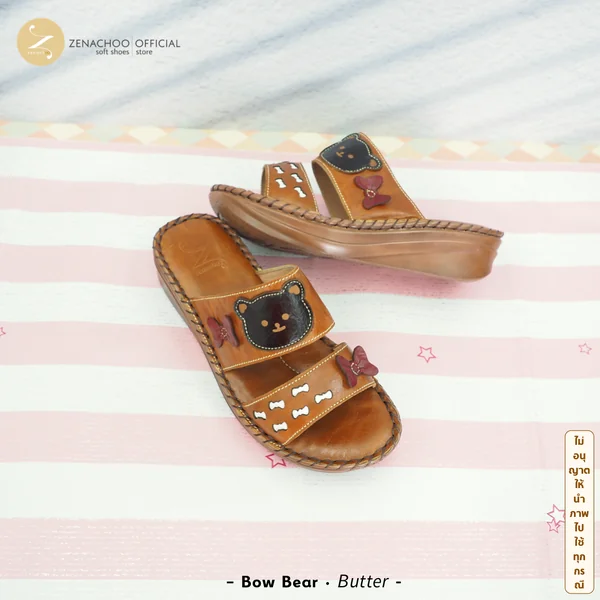 ทรงปกติ รองเท้าสุขภาพ หนังแท้ zenachoo รุ่น Bow Bear ความสูง 1.5 นิ้ว เปลี่ยนไซส์ได้-ไม่รับคืน image 2 ทรงปกติ รองเท้าสุขภาพ หนังแท้ zenachoo รุ่น Bow Bear ความสูง 1.5 นิ้ว เปลี่ยนไซส์ได้-ไม่รับคืน image 2