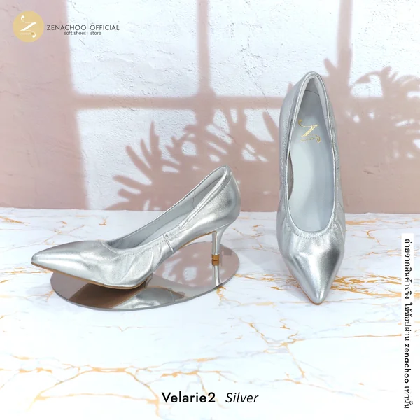 ทรงปกติ เปลี่ยนไซส์ได้-ไม่รับคืน รุ่นขายดี Zenachoo Velarie2 สูง 2 นิ้ว สี Silver รองเท้าหนังแกะแท้ หัวแหลมหน้ากว้าง image 2 ทรงปกติ เปลี่ยนไซส์ได้-ไม่รับคืน รุ่นขายดี Zenachoo Velarie2 สูง 2 นิ้ว สี Silver รองเท้าหนังแกะแท้ หัวแหลมหน้ากว้าง image 2