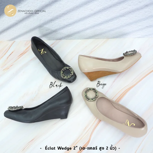 เปลี่ยนไซส์ได้-ไม่รับคืน ZENACHOO – รุ่น Éclat (เอ-แคลร์) รองเท้าหนังแกะ มีหลายความสูงให้เลือก image 4 เปลี่ยนไซส์ได้-ไม่รับคืน ZENACHOO – รุ่น Éclat (เอ-แคลร์) รองเท้าหนังแกะ มีหลายความสูงให้เลือก image 4
