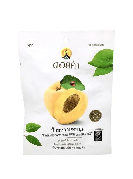 บ๊วยหวานอบนุ่ม (เนื้อล้วนไม่มีเมล็ด)DEHYDRATED SWEET CURED PITTED CHINESE APRICOT ดอยคำ 25 กรัม บ๊วยหวานอบนุ่ม (เนื้อล้วนไม่มีเมล็ด)DEHYDRATED SWEET CURED PITTED CHINESE APRICOT ดอยคำ 25 กรัม