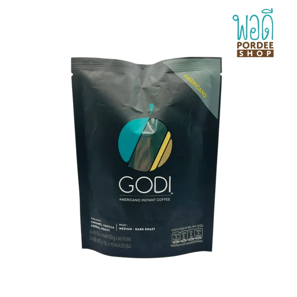 กาแฟอเมริกาโน่ Godi Americano Instant Coffee บรรจุ 10 ซอง เจ กาแฟอเมริกาโน่ Godi Americano Instant Coffee บรรจุ 10 ซอง เจ