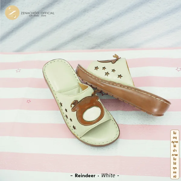 ZENACHOO Leather Health Sandals รุ่น Reindeer รองเท้าแตะหนังแท้เพื่อสุขภาพ พื้นนุ่ม รองรับอุ้งเท้า image 4