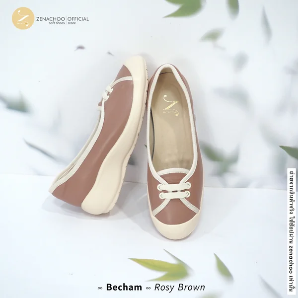 ทรงปกติ เปลี่ยนไซส์ได้-ไม่รับคืน Zenachoo รุ่น Becham สูง 1.5 นิ้ว คัทชูแนวสปอร์ต นิ่มมากกท้าให้ลอง image 4