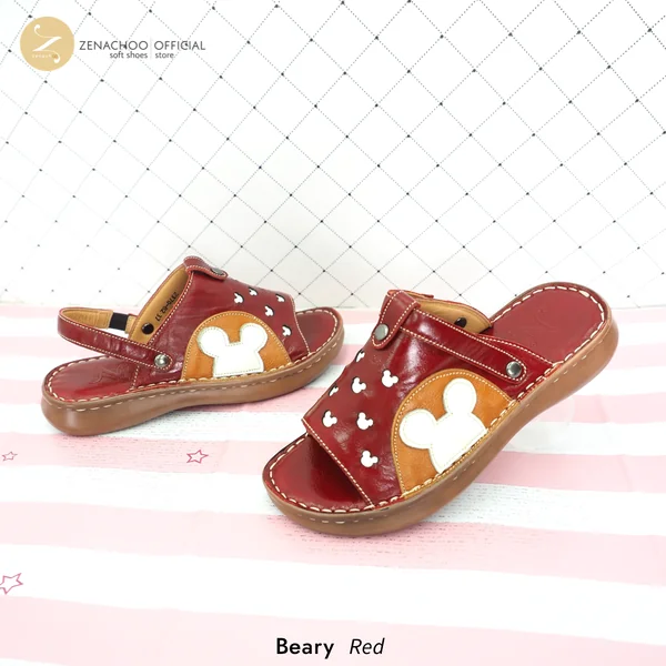 ทรงปกติ เปลี่ยนไซซ์ได้ ไม่รับคืน Zenachoo รองเท้าเพื่อสุขภาพ หนังแท้ รุ่น Beary สูง 1 นิ้ว ใส่ได้ 2 แบบ รัดและไม่รัด image 2 ทรงปกติ เปลี่ยนไซซ์ได้ ไม่รับคืน Zenachoo รองเท้าเพื่อสุขภาพ หนังแท้ รุ่น Beary สูง 1 นิ้ว ใส่ได้ 2 แบบ รัดและไม่รัด image 2