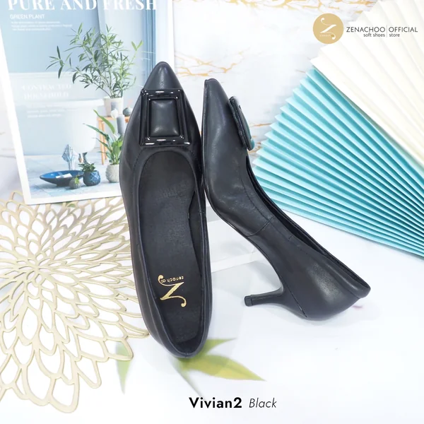 ทรงปกติ เปลี่ยนไซส์ได้ ไม่รับคืน Zenachoo รุ่น Vivian2 สูง 2 นิ้ว รองเท้าหนังแกะแท้ หน้ากว้างไม่บีบเท้า หนังนิ่มมาก ทรงปกติ เปลี่ยนไซส์ได้ ไม่รับคืน Zenachoo รุ่น Vivian2 สูง 2 นิ้ว รองเท้าหนังแกะแท้ หน้ากว้างไม่บีบเท้า หนังนิ่มมาก
