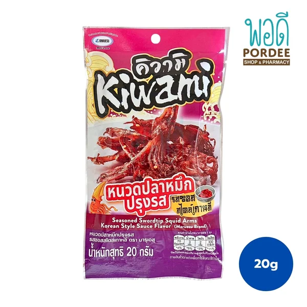 Maruesu Kiwami หนวดปลาหมึกปรุงรส รสซอสสไตล์เกาหลี 20 กรัม Maruesu Kiwami หนวดปลาหมึกปรุงรส รสซอสสไตล์เกาหลี 20 กรัม