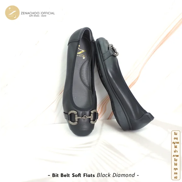 ZENACHOO Bit Belt Comfort Flats รองเท้าผู้หญิงหนังนิ่ม พื้นนุ่ม ซัพพอร์ตอุ้งเท้า ใส่สบาย รองเท้าแฟลต เปลี่ยนไซซ์ได้ ไม่รับคืน image 6