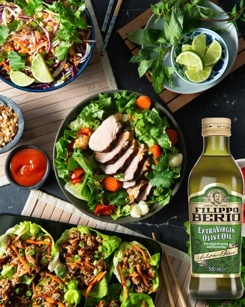 Filippo berio น้ำมันมะกอกธรรมชาติ Extra Virgin Olive Oil 250 มล. (สีเขียว) image 4