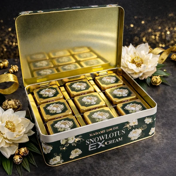 (เซ็ท 9 กระปุก) ครีมบัวหิมะ มาดามหลุยส์ 45 กรัม Madame Louise Snow Lotus image 2