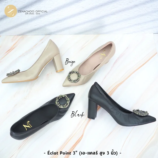 เปลี่ยนไซส์ได้-ไม่รับคืน ZENACHOO – รุ่น Éclat (เอ-แคลร์) รองเท้าหนังแกะ มีหลายความสูงให้เลือก image 2 เปลี่ยนไซส์ได้-ไม่รับคืน ZENACHOO – รุ่น Éclat (เอ-แคลร์) รองเท้าหนังแกะ มีหลายความสูงให้เลือก image 2