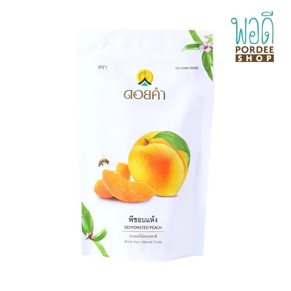 พีชอบแห้ง DEHYDRATED PEACH ดอยคำ 140 กรัม พีชอบแห้ง DEHYDRATED PEACH ดอยคำ 140 กรัม