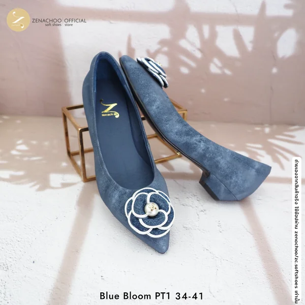 ทรงปกติ เปลี่ยนไซซ์ได้ ไม่รับคืนสินค้า Zenachoo รองเท้าหนังแกะแท้ ลายผ้ายีนส์ รุ่น Blue Bloom Series หลายความสูง ทรงสวยมาก image 4 ทรงปกติ เปลี่ยนไซซ์ได้ ไม่รับคืนสินค้า Zenachoo รองเท้าหนังแกะแท้ ลายผ้ายีนส์ รุ่น Blue Bloom Series หลายความสูง ทรงสวยมาก image 4
