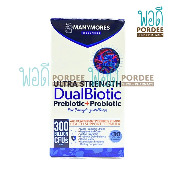 MANYMORES PROBIOTIC (DUALBIOTIC) 30 Capsules image 2 MANYMORES PROBIOTIC (DUALBIOTIC) 30 Capsules image 2